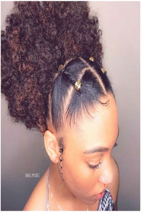 Fragrance simple natural hairstyles blown out natural hairstyles medium natural hairs… in 2020 ...