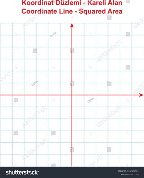 Coordinate Line Square Area Notation Stock Vector (Royalty Free ...