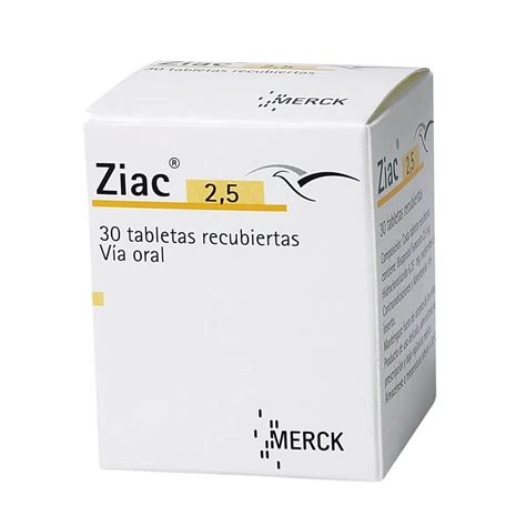 Ziac 2.5 x 30 Comprimidos Recubiertos | Farmacias Ahumada