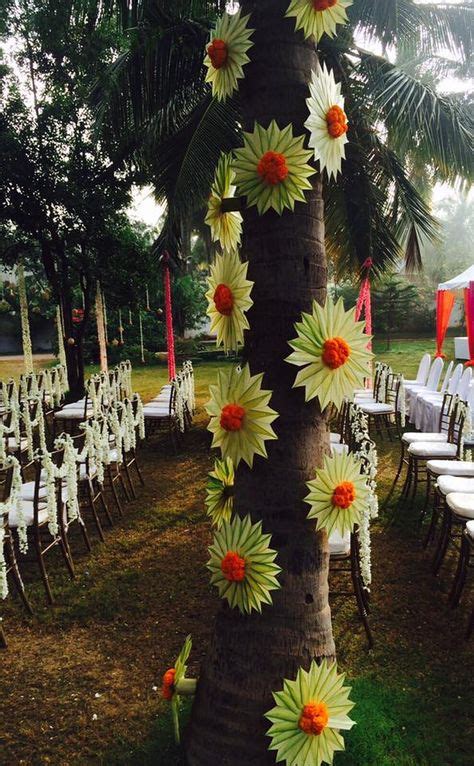 99 Coconut leaf decoration ideas | indian wedding decorations, flower ...