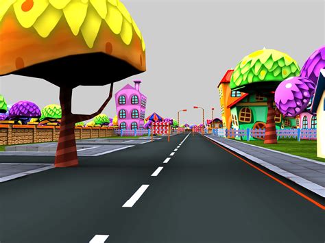 Cartoon city 3D Model $98 - .3ds .fbx .max .ma .obj - Free3D