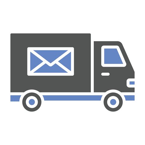 Mail Truck Icon Style 9965865 Vector Art at Vecteezy