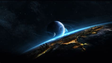 Download Planet Sci Fi Planetscape HD Wallpaper