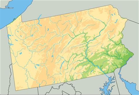 Pennsylvania Topographic Map Stock Illustrations – 211 Pennsylvania Topographic Map Stock ...