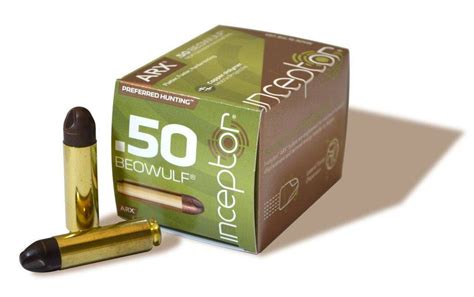 Inceptor .50 Beowulf Preferred Hunting ARX Ammunition | Ammunition ...