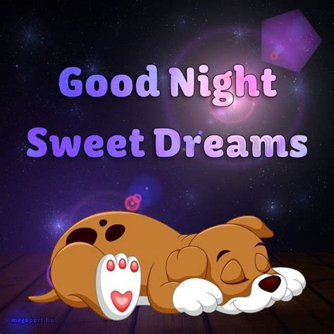 #goodnight #cute #cartoon #puppy #sleep | Good night sweet dreams, Cute ...