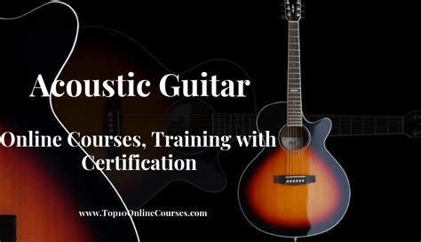 Best Acoustic Guitar Online Courses, Training with Certification-2022 ...