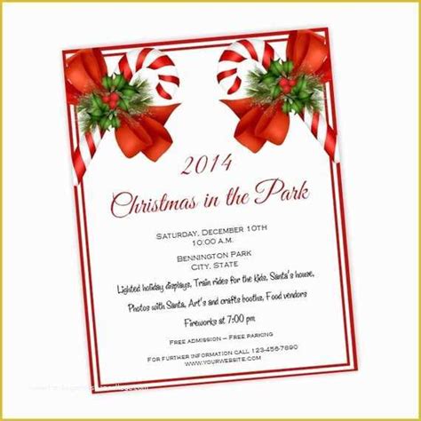 Free Christmas Flyer Templates Microsoft Word Of Christmas Party Invitation Holiday Party Flyer ...