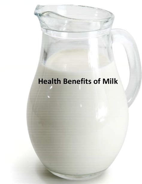 Health benefits of milk