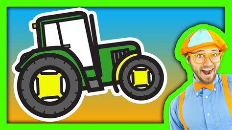 Tractor Song for Children with Blippi | FunnyDog.TV