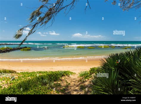 View along Bargara Beach at dawn, Bundaberg, Queensland, Australia Stock Photo - Alamy