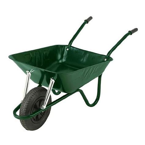 Haemmerlin 90 Litre Green Metal Wheelbarrow Metal - Ray Grahams DIY Store