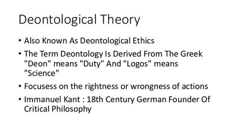 Deontology Examples In Business / PHI 204 - Ethical Issues in Health ...