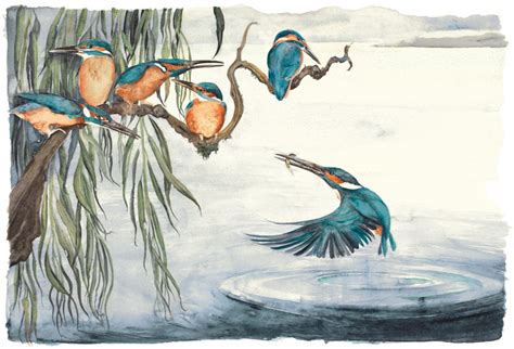 The Lost Words Limited Edition Print Kingfishers - Old Chapel Gallery