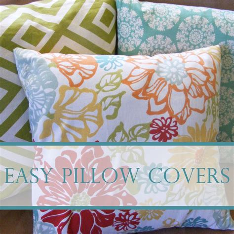 Everyday Art: Easy Pillow Covers | Diy pillow covers, Easy pillows, Diy ...