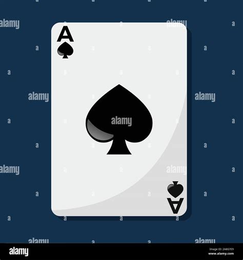 Spade Ace card vector illustration Stock Vector Image & Art - Alamy