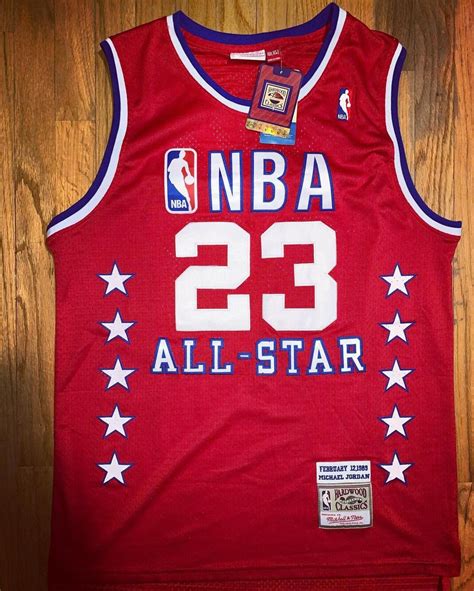 Men's 23 All Star Vintage Jersey Red All Stitched | Etsy