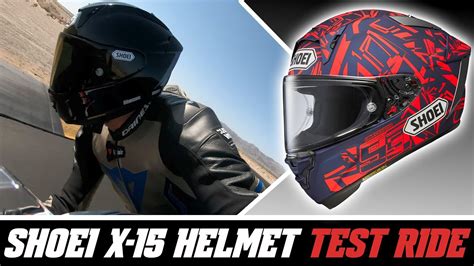 Shoei X-15 Helmet Track Test Ride Review at SpeedAddicts.com - YouTube