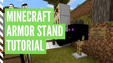 Minecraft ARMOR STAND Tutorial: How To Make An Armor Stand In Minecraft & Use It - YouTube