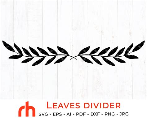 Decorative Leaves Border Svg Leaves Divider Svg Leave - vrogue.co