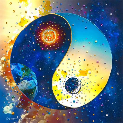 Yin & Yang Energy Balancing Giclee Print | Energy art, Yin yang art ...