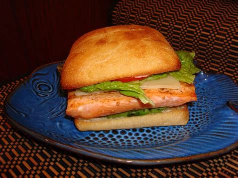 Grilled Salmon Sandwich - The Food Wino
