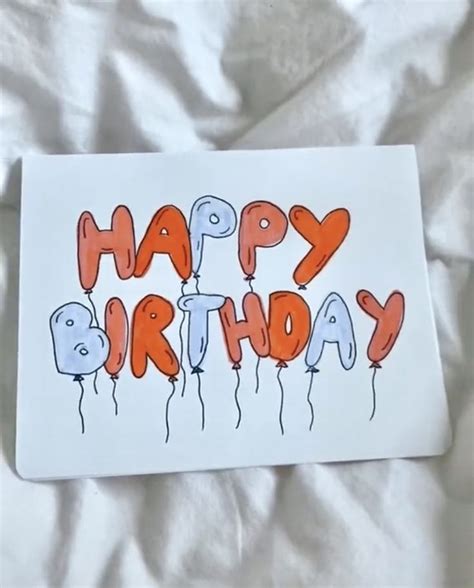 birthday card 🎊 | Birthday card drawing, Happy birthday cards diy, Simple birthday cards