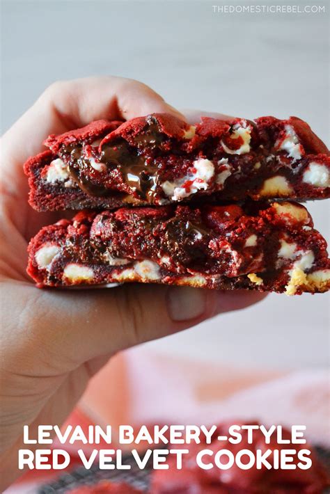 Levain Bakery-Style Red Velvet Cookies | The Domestic Rebel