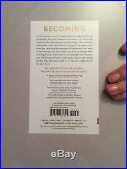 MICHELLE OBAMA SIGNED BECOMING DELUXE EDITION Book Autographed Withcoa ...