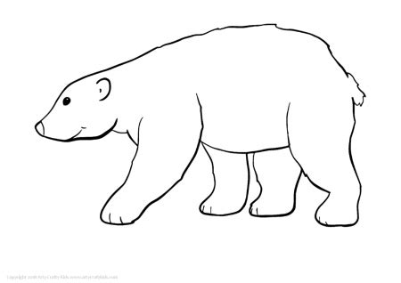 Polar Bear Outline Drawing | Free download on ClipArtMag