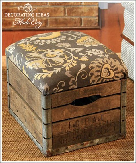 Wooden Crate Storage Box Seat at Anthony Levine blog