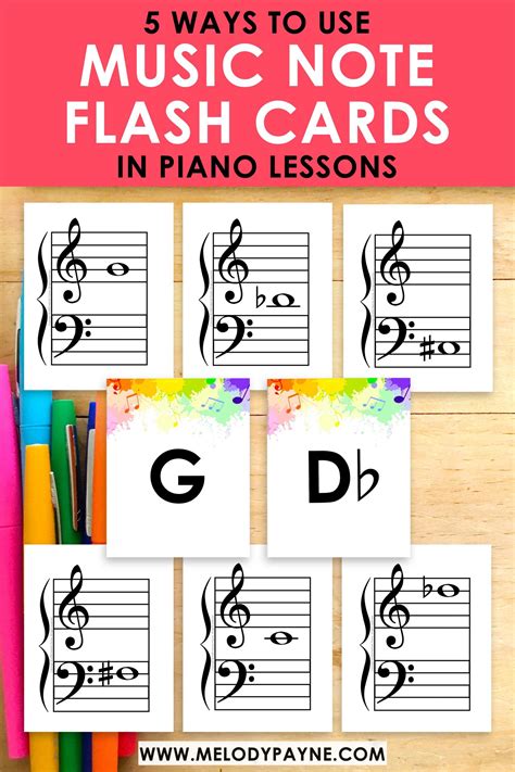 5 Ways to Use Music Note Flash Cards in Piano Lessons - Melody Payne ...