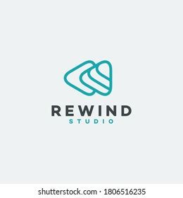 Creative Rewind Logo Design Template Stock Vector (Royalty Free ...