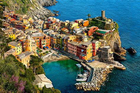 Art Print Vernazza Cinque Terre Italy Hidden beach