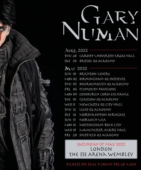 Gary Numan - Intruder Tour - 20 May 2022 - O2 Academy Sheffield - Event/Gig details & tickets ...