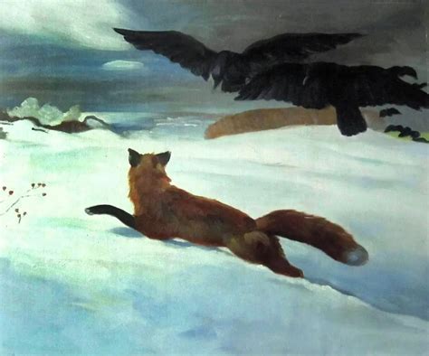 Decorative Art Animal Oil Painting Wall Canvas Painting The Fox Hunt by Winslow Homer Fine Arts ...