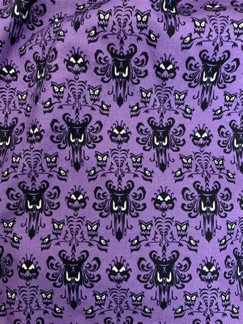 Haunted Mansion Wallpaper Fabric - Etsy