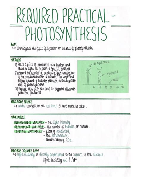 RP - Photosynthesis (Bioenergetics) Revision Poster [AQA GCSE Biology Double and Triple 9-1 ...