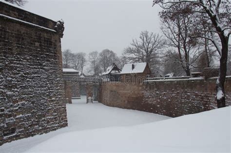 Nuremberg Castle in Winter Time. Bavaria, Germany. Editorial Image ...