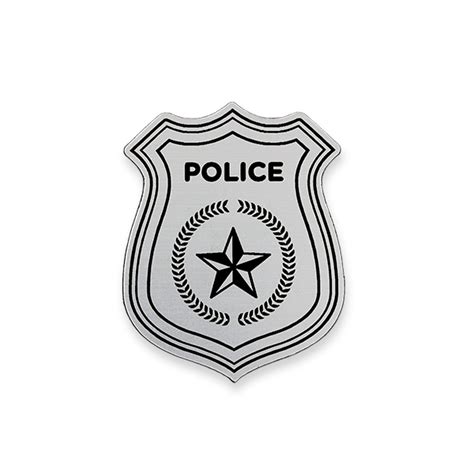 Police Badge Costume Name Tag