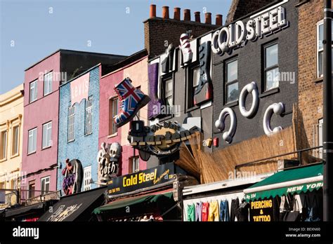 Camden high street market and shops Stock Photo - Alamy