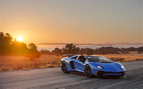 Blue Lamborghini Aventador HD wallpaper | Wallpaper Flare