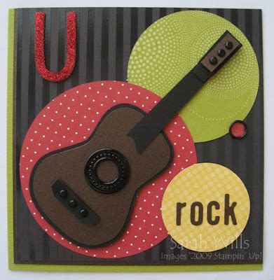 U Rock Guitar Card… – Sarahs Ink Spot