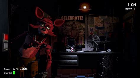 FNaF 1 Foxy Jumpscare - YouTube