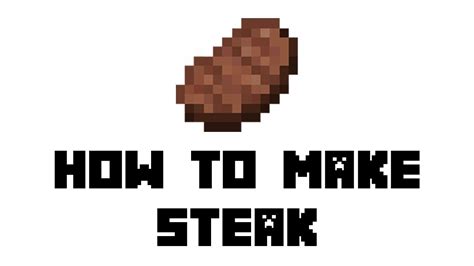 Minecraft Survival: How to Make Steak - YouTube