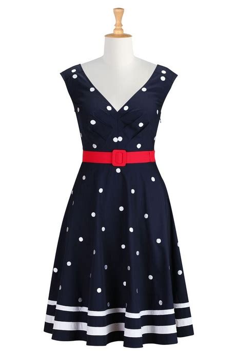 Red white and blue dresses for womens