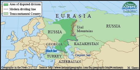 Europe And Asia Continent Map