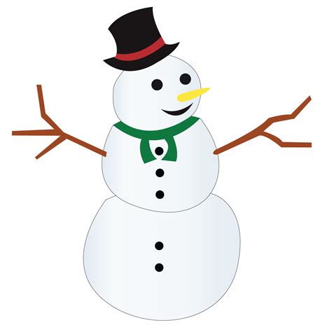 Snowman Clipart Vector 14538000 Vector Art at Vecteezy