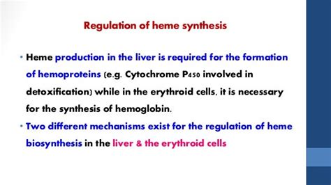 HEME SYNTHESIS