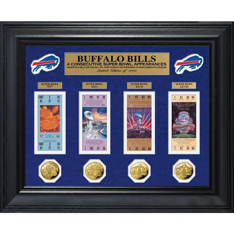 Buffalo Bills 4 Consecutive Super Bowl Appearances Deluxe Ticket & Gam | The Bills Store